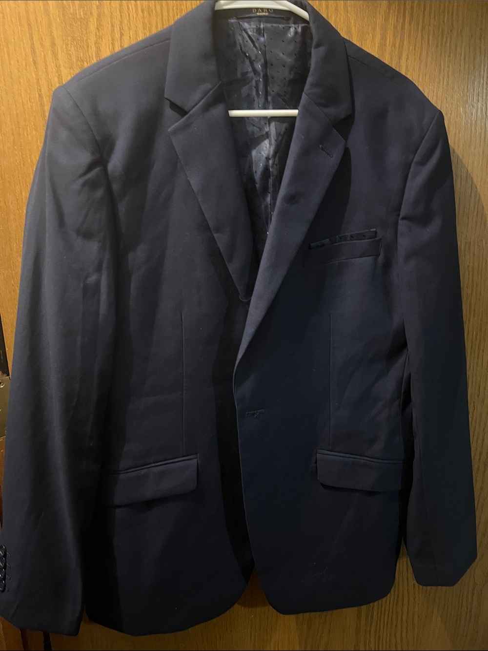 Classic Navy Men's Blazer - Tailored Single-Breast Jacket